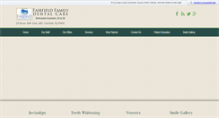 Desktop Screenshot of fairfieldfamilydentalcare.com