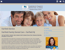Tablet Screenshot of fairfieldfamilydentalcare.com